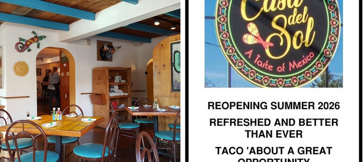 Casa del Sol Menu